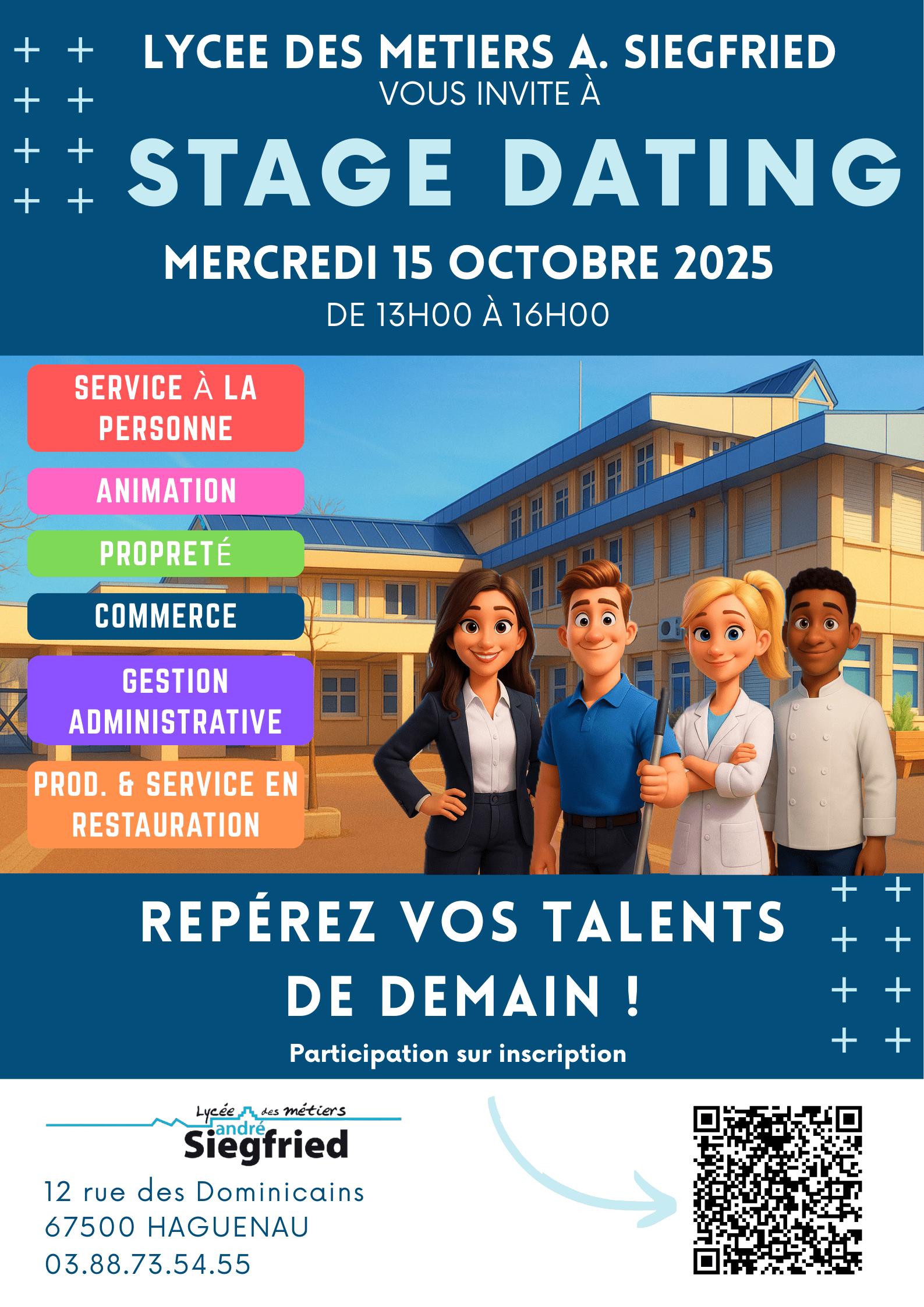 Stage Dating le 15 octobre 2025 de 13h à 16h